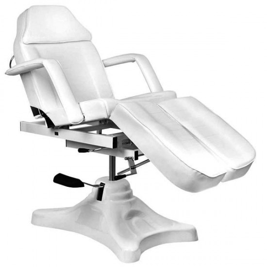 Καρέκλα αισθητικής & pedicure με υδραυλική ανύψωση και ανύψωση καθίσματος λευκή - 0100716 ΚΑΡΕΚΛΕΣ ΜΕ ΥΔΡΑΥΛΙΚΗ-ΧΕΙΡΟΚΙΝΗΤΗ ΑΝΥΨΩΣΗ