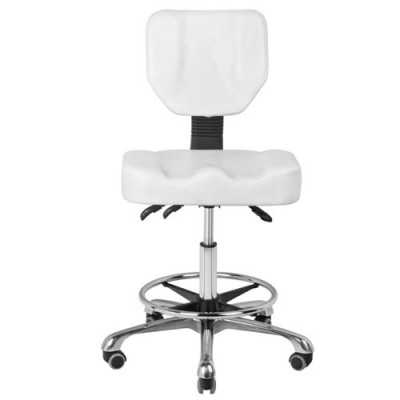 Επαγγελματική καρέκλα  εργασίας   με εργονομική πλάτη και   κάθισμα λευκό  και 3 ρυθμίσεις θέσης - 0109193