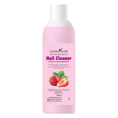 Cleaner για αφαίρεση της  κολλώδους ουσίας  για Gel και Ημιμόνιμο βερνίκι με άρωμα φράουλας 1000ml - 0125993