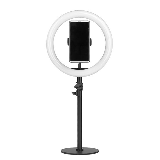Επιτραπέζιο Led Ring Light  Selfie & Beauty Dimming Range με θήκη τηλεφώνου 8 Watt - 0127937 MAKE UP LIGHTS