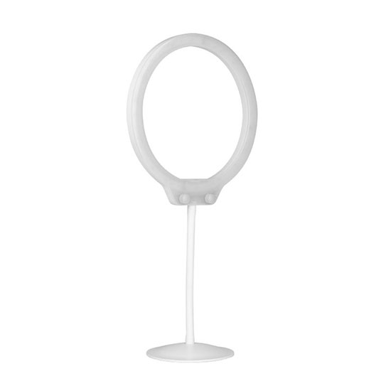 Επιτραπέζιο Led Ring Light  Selfie & Beauty Dimming Range με θήκη τηλεφώνου  Λευκό 10 Watt - 0128445 MAKE UP LIGHTS