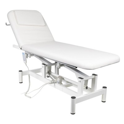  Επαγγελματικό κρεβάτι μασάζ & αισθητικής ηλεκτρική ανύψωση λευκό - 0133201