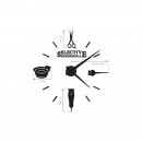 Διακοσμητικό αυτοκόλλητο ρολόι κομμωτηρίου Black - 0135183 ΡΟΛΟΓΙΑ ΤΟΙΧΟΥ