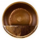  Hammered Handmade Copper Pedicure Bowl and foot rest - 6410001 ΠΟΔΟΛΟΥΤΡΑ - ΑΥΤΟΝΟΜΕΣ ΛΕΚΑΝΕΣ SPA