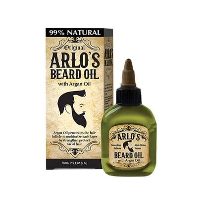 Arlo's Men's Care Line Beard oil  για αναδόμηση της τρίχας με έλαιο argan 75ml - 4311001