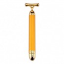 Vibrating Y shape 24k Gold  face massage stick 14,5cm - 6970122 ΗΛΕΚΤΡΙΚΕΣ ΣΥΣΚΕΥΕΣ & ΠΡΟΣΩΠΙΚΗ ΦΡΟΝΤΙΔΑ 