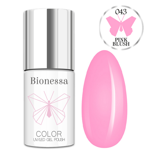 Bionessa ημιμόνιμο βερνίκι pink blush 043 6ml - 5200043 BIONESSA GEL POLISH