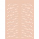 Bionessa επιφάνεια εκπαίδευσης skin brow stencil λευκό περίγραμμα 19x14,5cm - 5220001 APRAISE-ΒΑΦΗ ΒΛΕΦΑΡΙΔΩΝ-ΦΡΥΔΙΩΝ