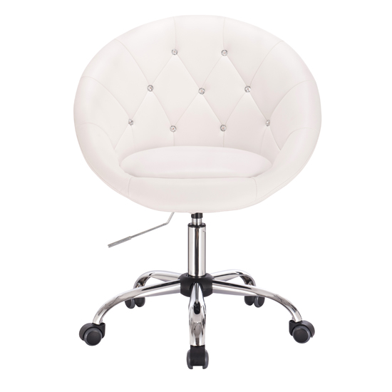 Vanity Chair Impressive  Crystal  White - 5400064 ΣΚΑΜΠΩ ΑΙΣΘΗΤΙΚΗΣ - MANICURE - ΚΟΜΜΩΤΗΡΙΟΥ - ΤΑΤΤΟΟ