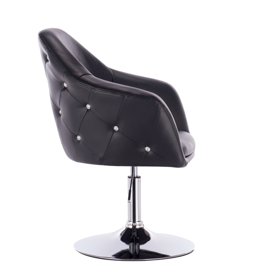 Vanity Chair Celebrity Crystal Black Color - 5400168 ΣΚΑΜΠΩ ΑΙΣΘΗΤΙΚΗΣ - MANICURE - ΚΟΜΜΩΤΗΡΙΟΥ - ΤΑΤΤΟΟ