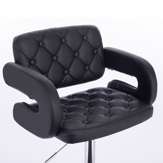 Vanity Chair Νarcissus Black Color - 5400170 ΣΚΑΜΠΩ ΑΙΣΘΗΤΙΚΗΣ - MANICURE - ΚΟΜΜΩΤΗΡΙΟΥ - ΤΑΤΤΟΟ