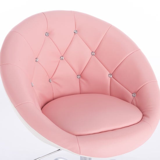 Vanity Chair  Impressive Crystal Light Pink - 5400066 ΣΚΑΜΠΩ ΑΙΣΘΗΤΙΚΗΣ - MANICURE - ΚΟΜΜΩΤΗΡΙΟΥ - ΤΑΤΤΟΟ