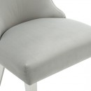 Luxury Chair French Velvet All time Classic Light Grey - 6920025 MAKE UP FURNITURES