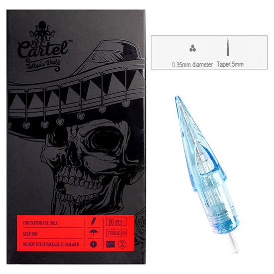  El Cartel βελόνες tattoo 0.35mm 3RL Liner 10 τεμάχια - 0134231 Tattoo Accessories