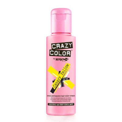 Crazy color ημιμόνιμη κρέμα-βαφή μαλλιών canary yellow no49 100ml - 9002239