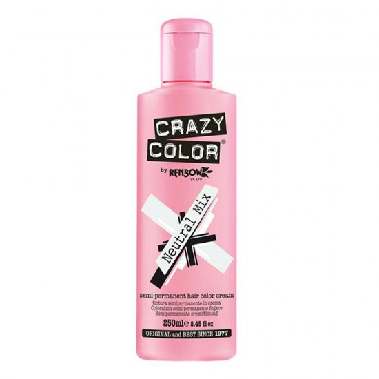 Crazy color ημιμόνιμη κρέμα-βαφή μαλλιών neutral mix 250ml - 9002276 CRAZY COLOR