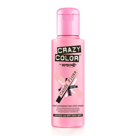 Crazy color ημιμόνιμη κρέμα-βαφή μαλλιών candy floss no65 100ml - 9002282 CRAZY COLOR