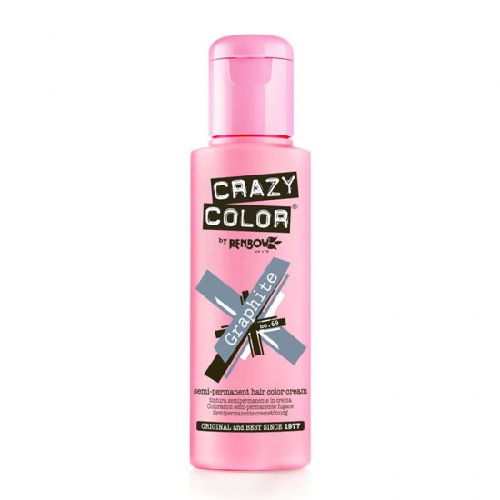Crazy color ημιμόνιμη κρέμα-βαφή μαλλιών graphite no69 100ml - 9002285 CRAZY COLOR