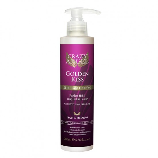 Crazy Angel - Golden Kiss (5% DHA) Tanning Lotion 200ml - 9555014 ΑΝΤΙΗΛΙΑΚΑ & SELF TAN PRODUCTS