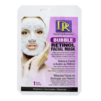D&R Facial sheet bubble mask Αντιγηραντική μάσκα με ρετινόλη για μείωση των ρυτίδων  - 1244157