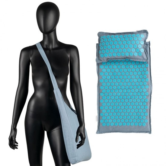 Eco Premium Health Premium Θεραπευτικό Στρώμα massage Yoga Extra Large με μαξιλάρι Τιρκουάζ  - 0132371 ΠΡΟΪΟΝΤΑ & ΣΥΣΚΕΥΕΣ ΜΑΣΑΖ