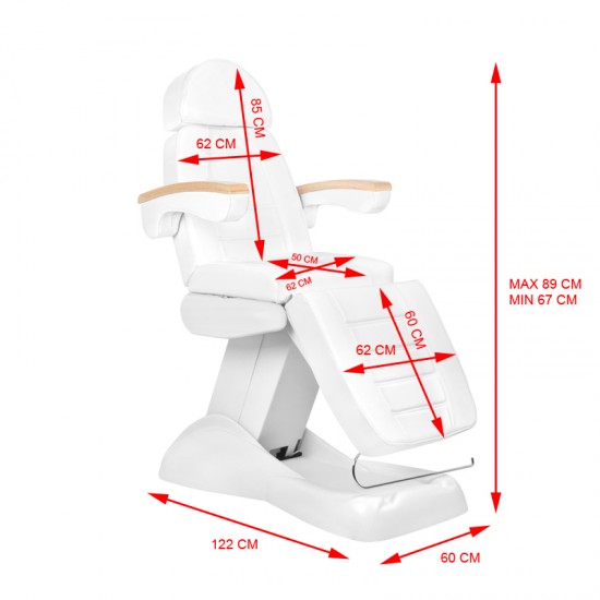 Επαγγελματική ηλεκτρική καρέκλα αισθητικής με 3μοτέρ - 0100708 ΚΑΡΕΚΛΕΣ ΜΕ ΗΛΕΚΤΡΙΚΗ ΑΝΥΨΩΣΗ