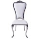 Luxury Chair Mirror Stainless Steel Elegant Style white - 6920008 MAKE UP FURNITURES