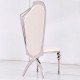 Luxury Chair Mirror Stainless Steel Interior Design Pure White - 6920012 MAKE UP FURNITURES