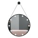 Led Wall Hollywood Mirror touch με 3 χρώματα φωτισμού Black 60cm - 6900156 MAKE UP FURNITURES
