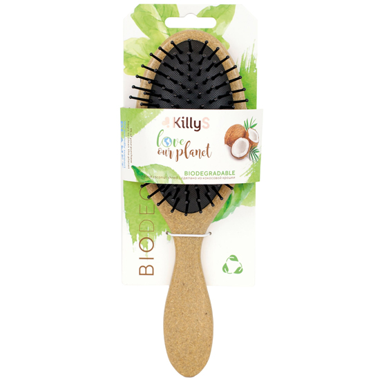 KillyS BIOdegradabe Βούρτσα μαλλιών made of coconut shread - oval shape - 63500162 ΒΟΥΡΤΣΕΣ