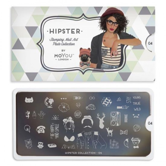 Image plate hipster 04 - 113-HIPSTER04 HIPSTER