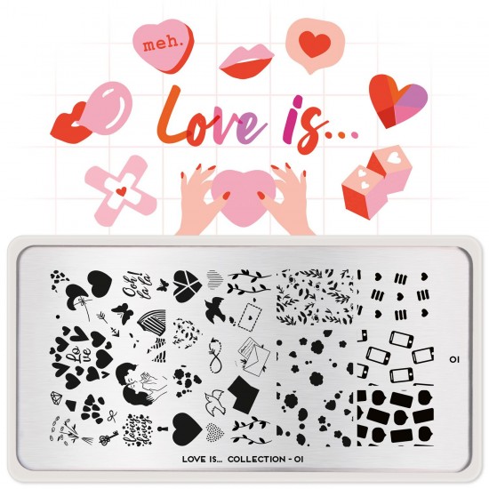 Image plate Love is... 01 - 113-LOVEIS01 LOVE IS... 