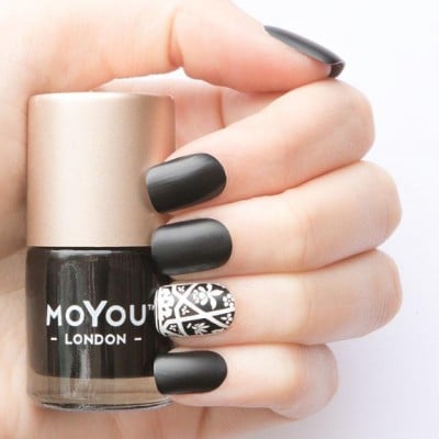 Color nail polish black knight 9ml - 113-MN013