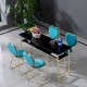 Nordic Style Luxury Beauty Chair Heart Blue color - 6900089 ΝΕΕΣ ΑΦΙΞΕΙΣ