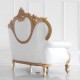 Throne waiting chair white & gold frame large - 6950110 ΕΠΙΠΛΑ ΥΠΟΔΟΧΗΣ-RECEPTION-ΚΑΘΡΕΠΤΕΣ