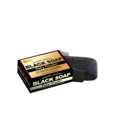 Original Arfican Black soap baby powder για ενυδάτωση και βαθύ καθαρισμό - 1240100