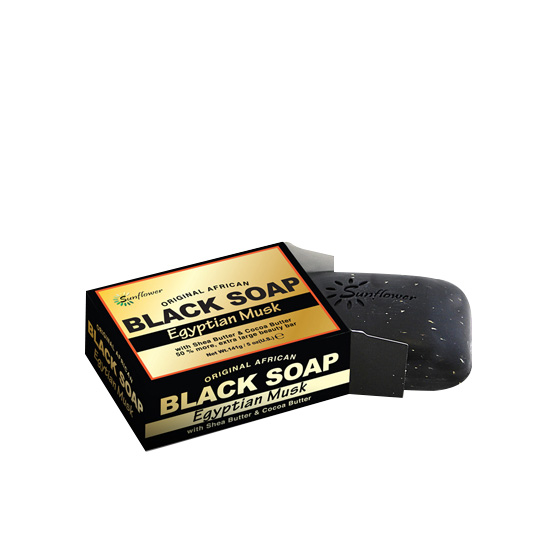 Black soap egyptian musk - 1240101 ORIGINAL AFRICAN BLACK & BUTTER SOAPS FOR FACE & BODY