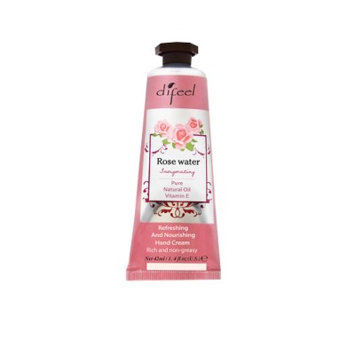 Difeel moisturizing luxury hand lotion Rosewater 42ml - 1240213