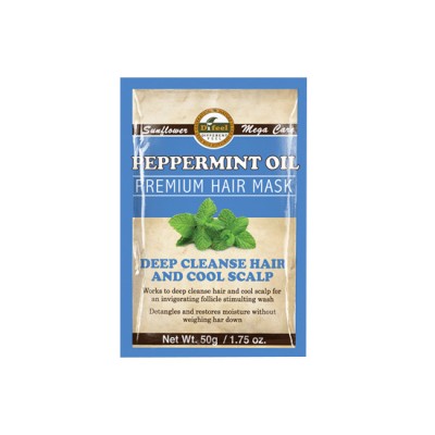 Sunflower premium hair mask για βαθύ καθαρισμό και τόνωση της τρίχας  Peppermint Oil 50ml - 1240307