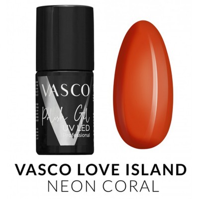 Vasco love island ημιμόνιμο βερνίκι neon coral 7ml - 8117136